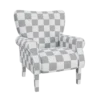 wingback armchair- 3d model