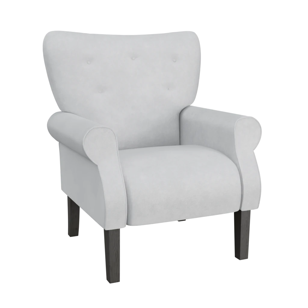 wingback armchair- 3d model