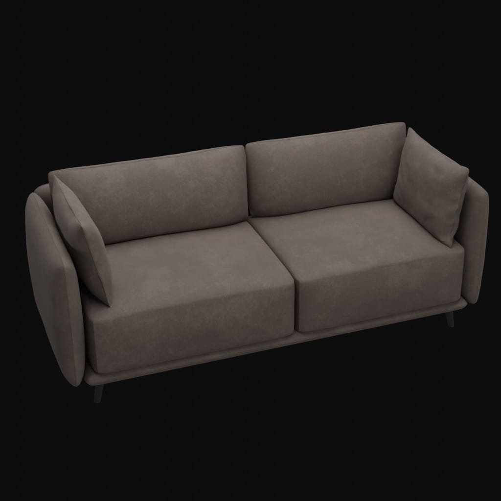 Formia 2 seater sofa- 3d model
