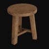 old wooden stool-3d model