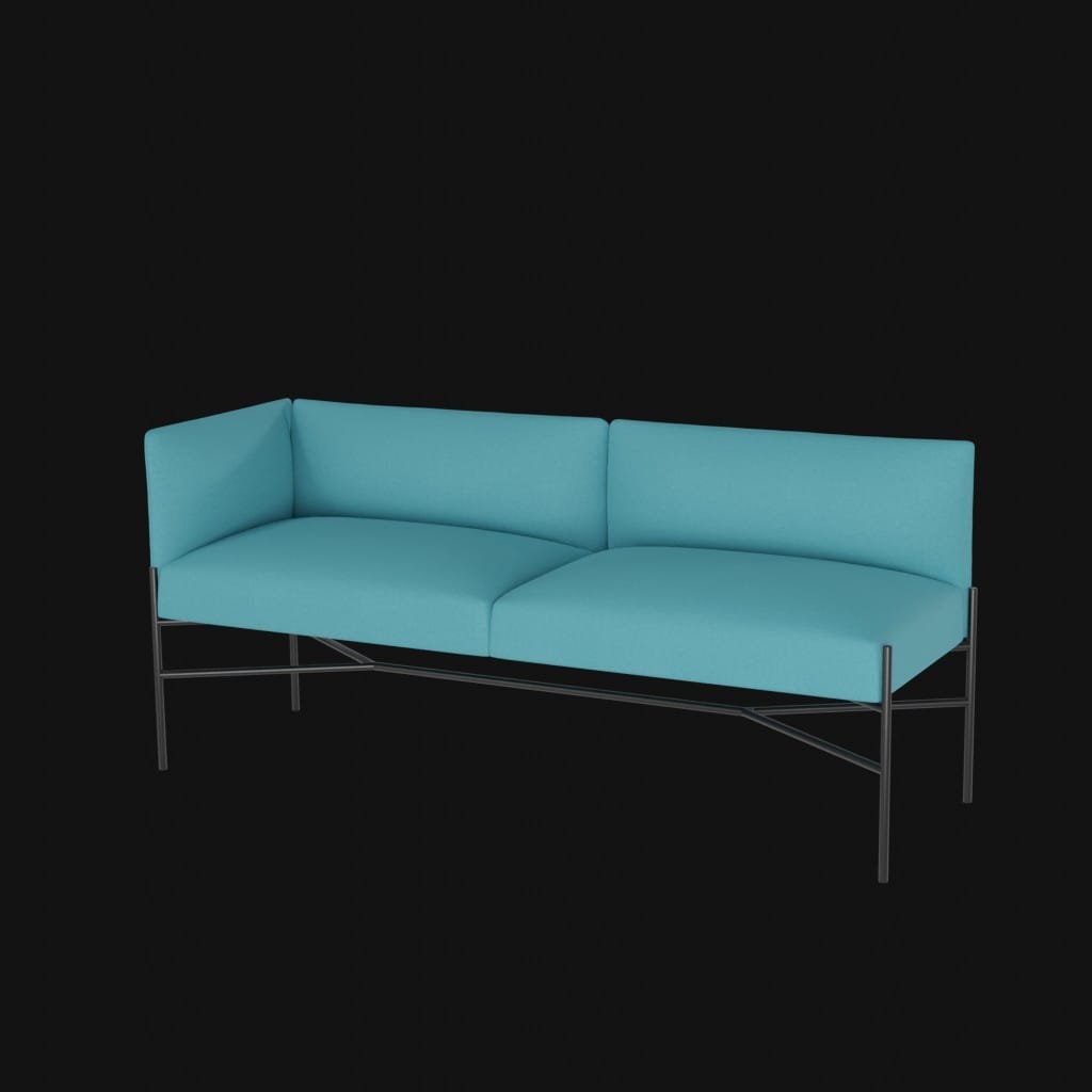chill out sofa long- 3d model