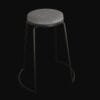 round bar stool-3d model