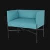 chill out sofa small- 3d model