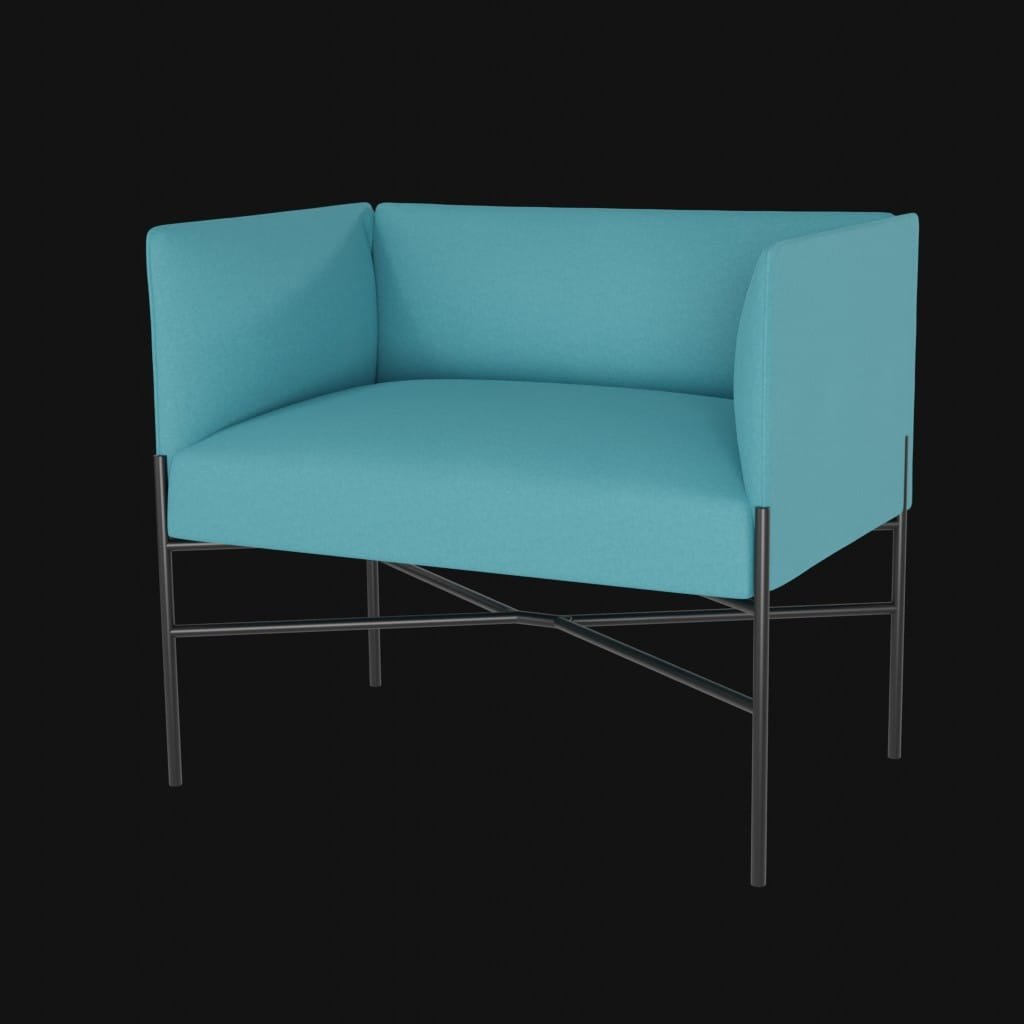 chill out sofa small- 3d model