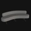 little curve sofa- 3d model