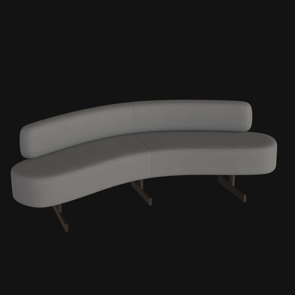 little curve sofa- 3d model