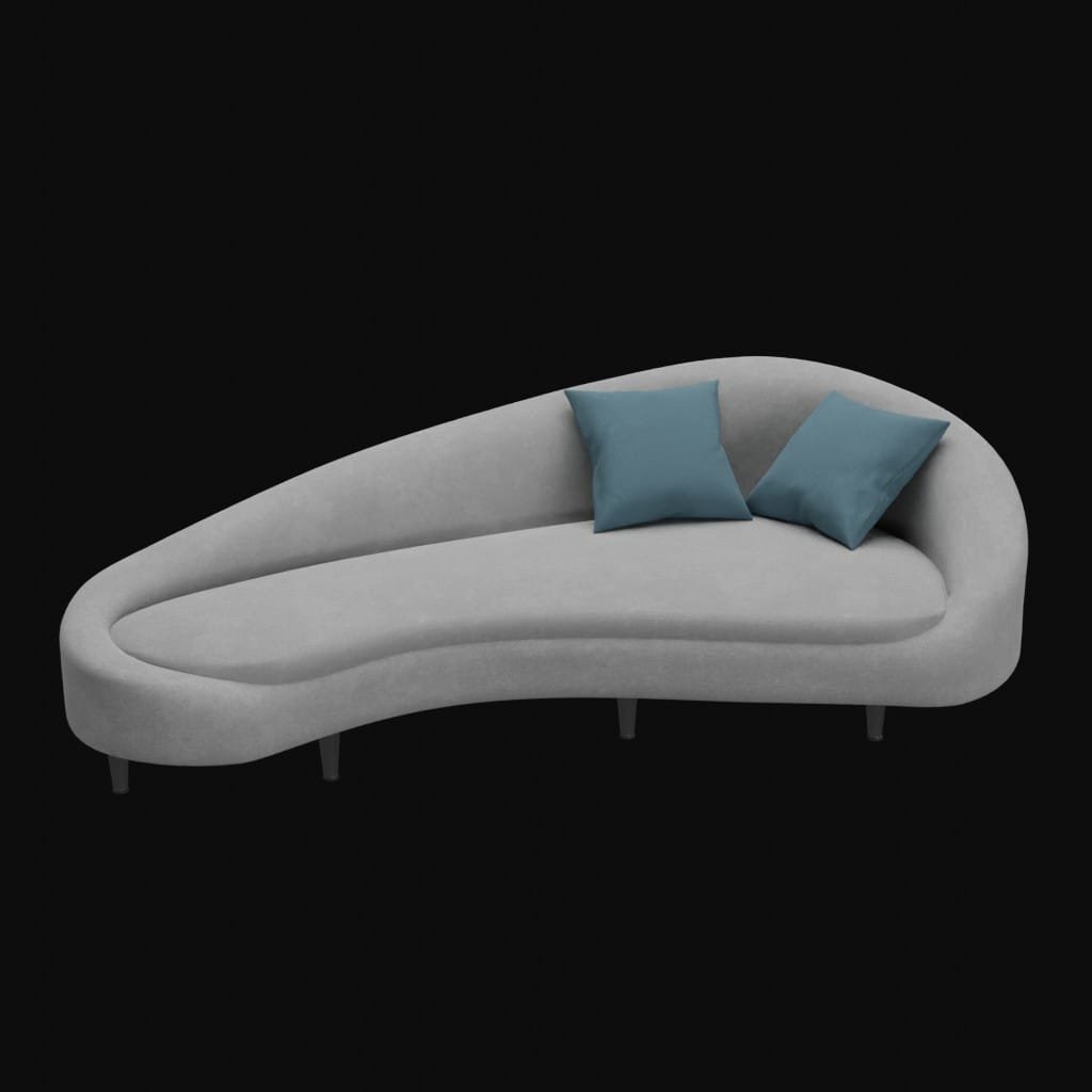 comfort  curve sofa- 3d model