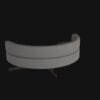 curved sofa- 3d model