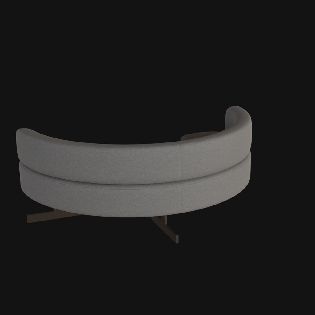 curved sofa- 3d model