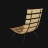 wooden chair- 3d model