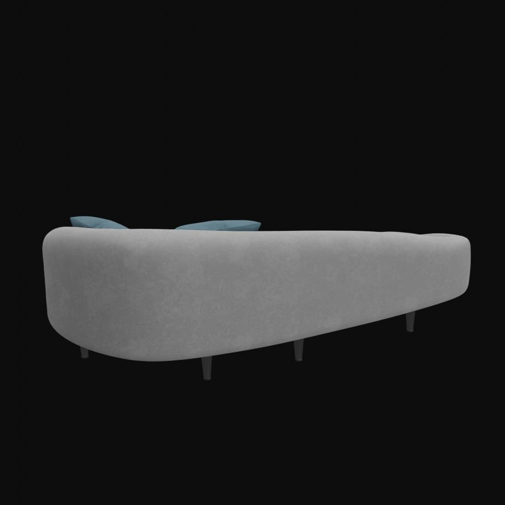 comfort  curve sofa- 3d model
