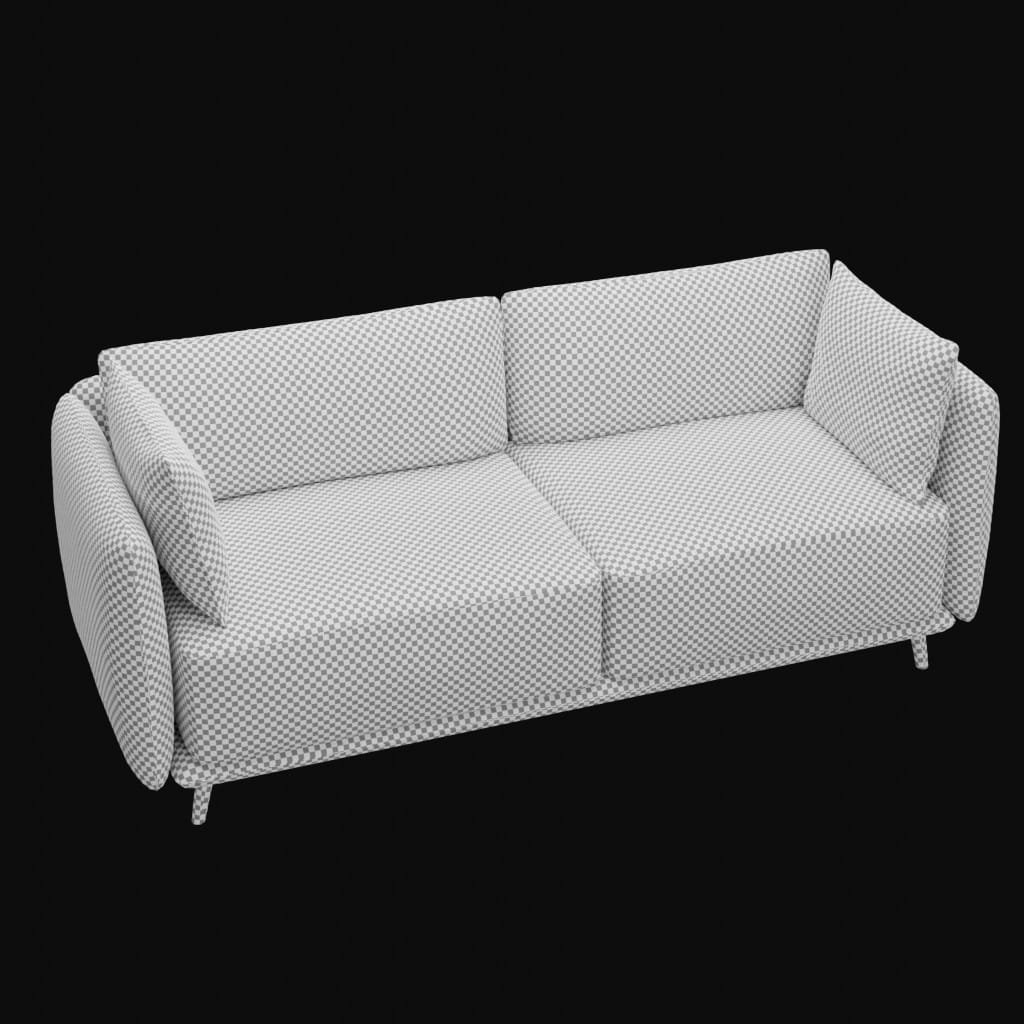 Formia 2 seater sofa- 3d model