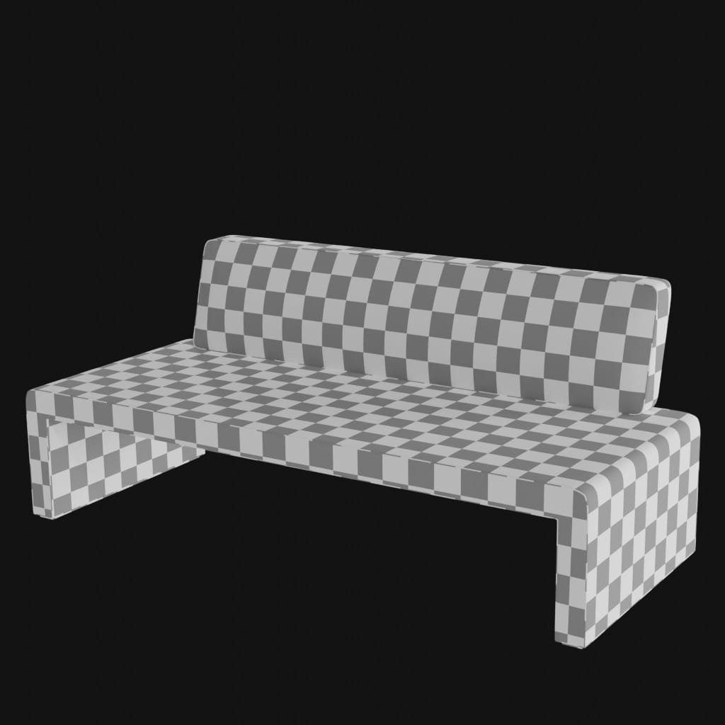 Labanca sofa(2 piece)- 3d model