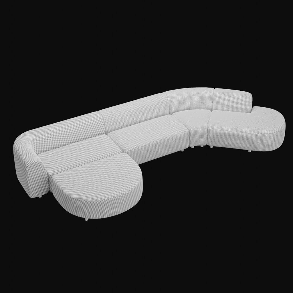 Lugo sofa set- 3d model