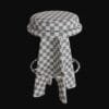 oak ojai swivel stool-3d model