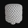 white stool single- 3d model