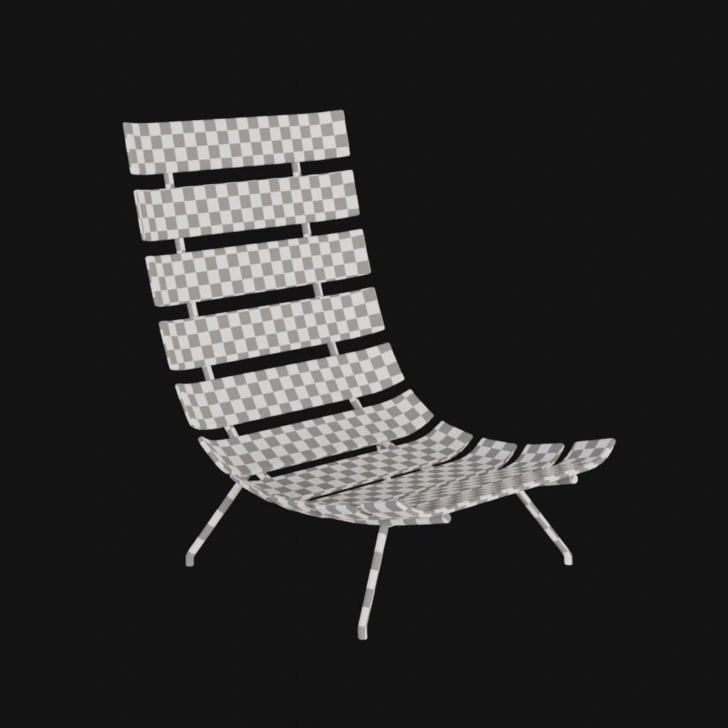 wooden chair- 3d model