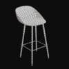 contemporary bar stool- 3d model