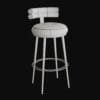 Ergonomic Velvet Stool- 3d model