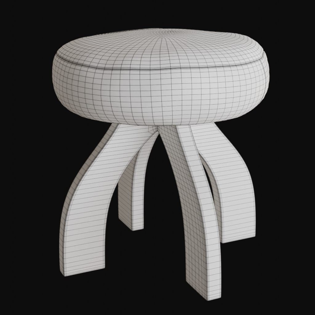 Kolu stool- 3d model