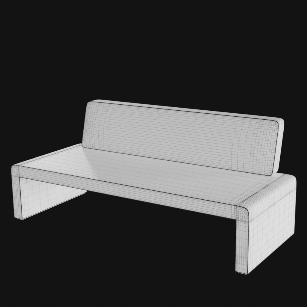 Labanca sofa(2 piece)- 3d model