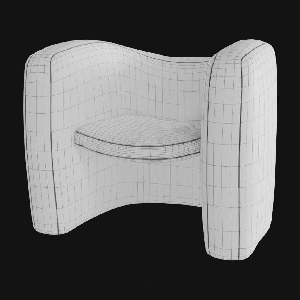 Lagoa armchair- 3d model