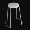 round bar stool-3d model