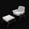 Agnese arm chair- 3d model