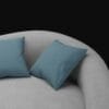 comfort  curve sofa- 3d model