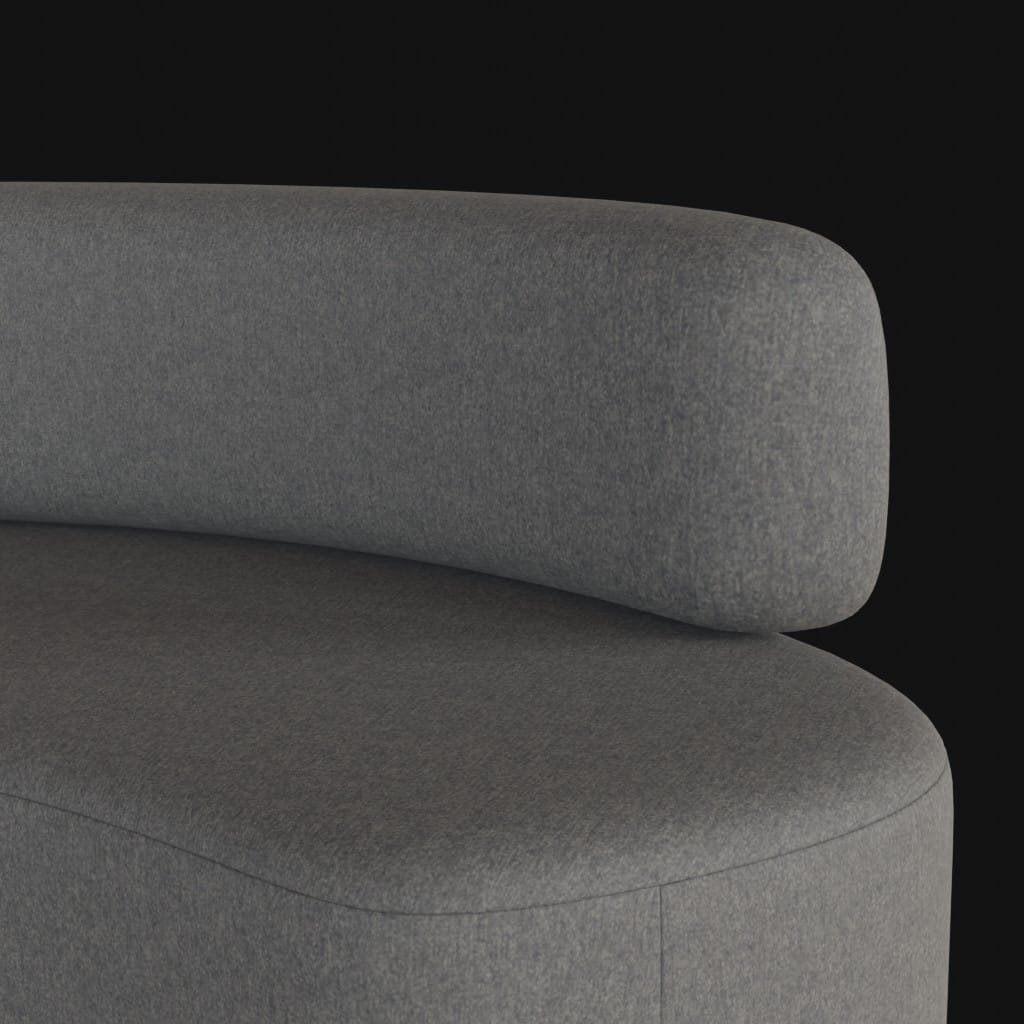 curved sofa- 3d model