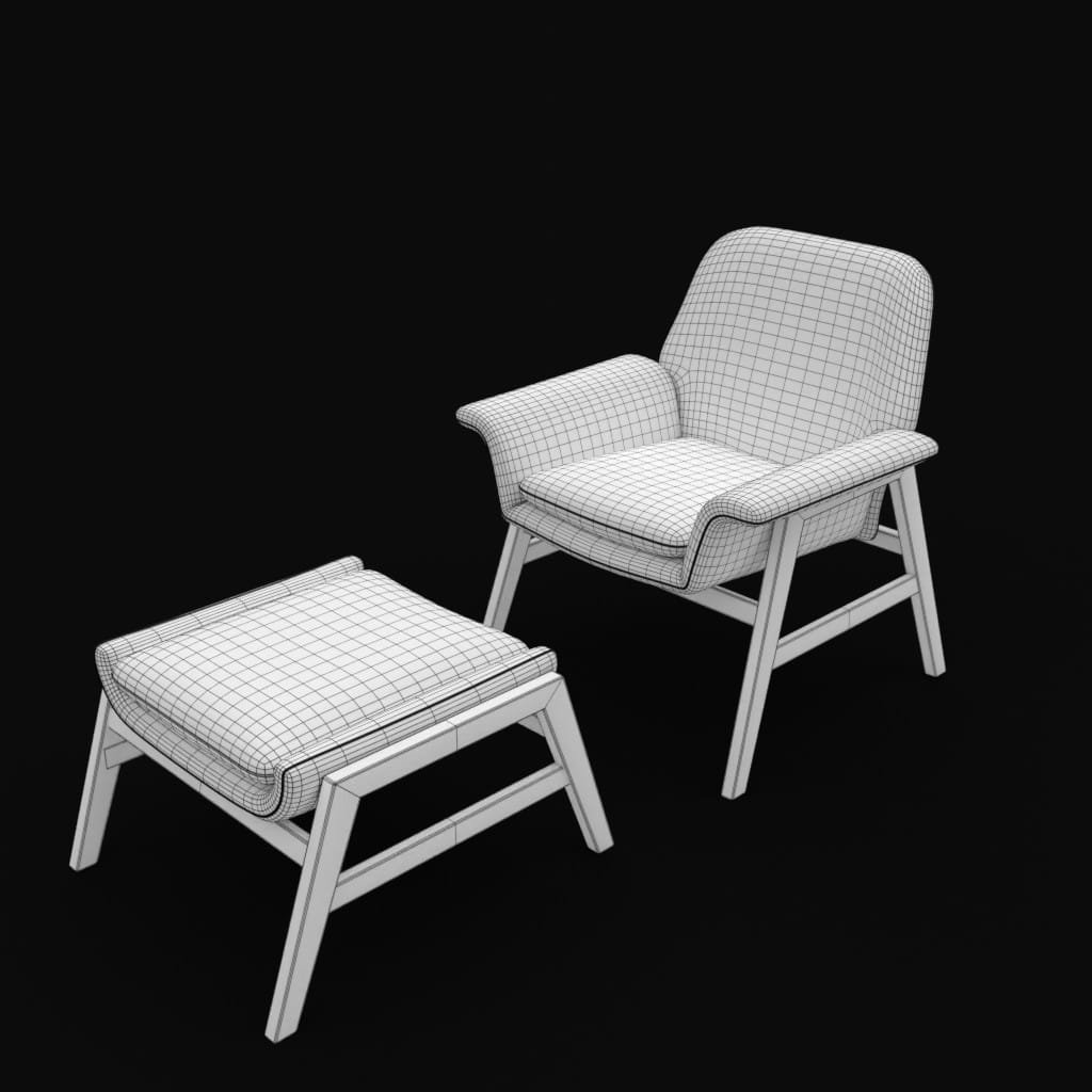 Agnese arm chair- 3d model