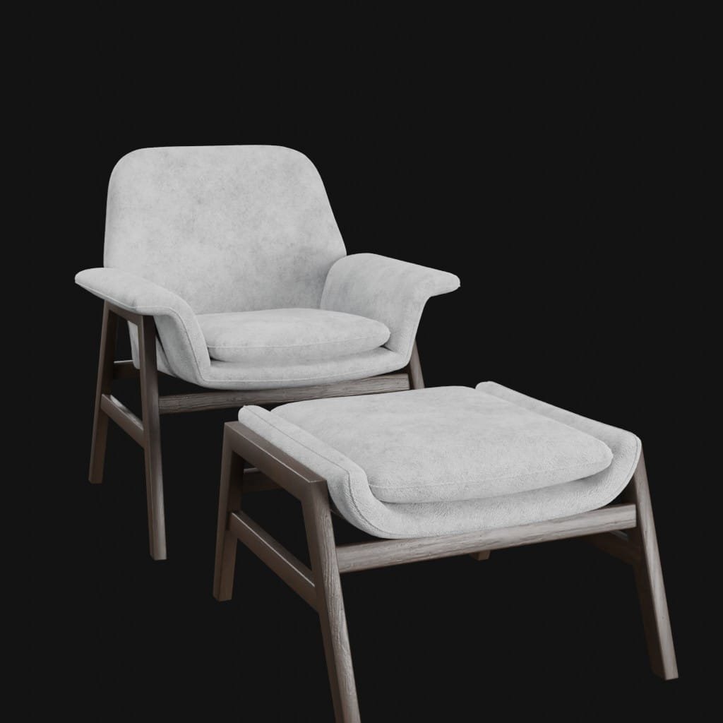 Agnese arm chair- 3d model