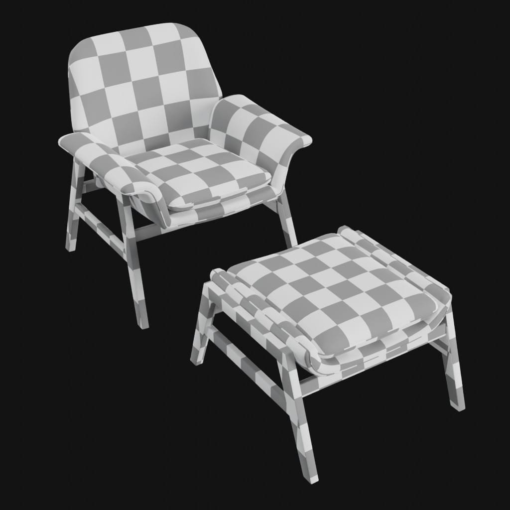 Agnese arm chair- 3d model