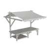 Medieval wooden stall - 3d model